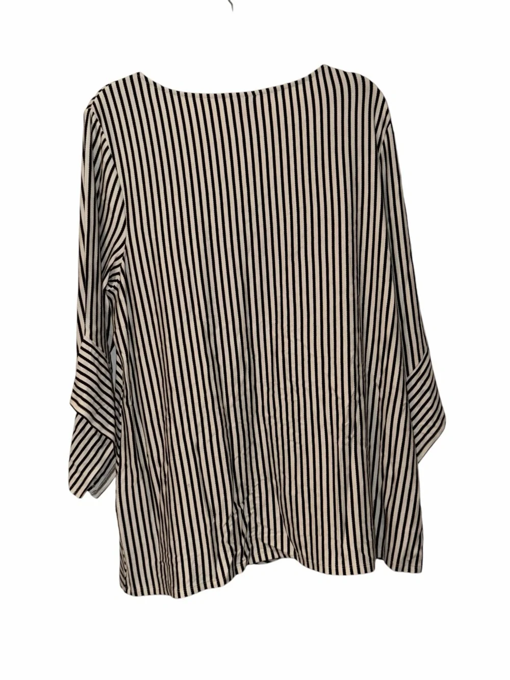 Chico's Black and White Diagonal Stripe Tunic - Picture 5 of 5